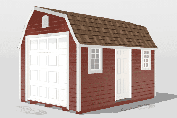 10x14 high barn garage